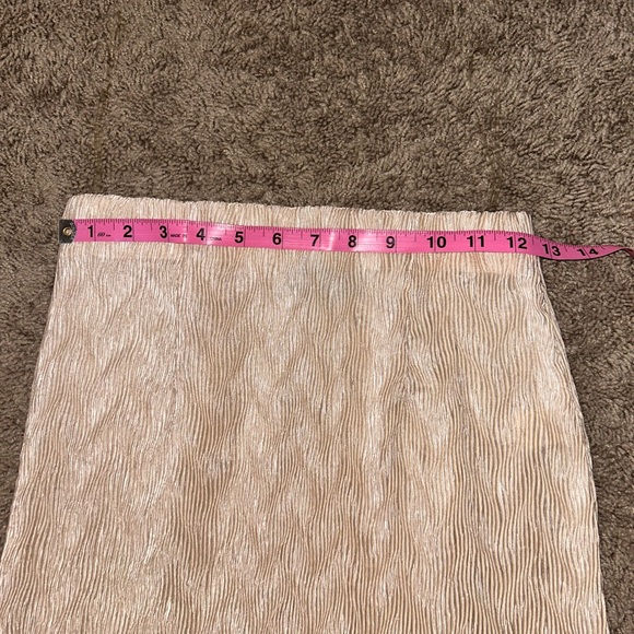 AKIRA Beige Textured Pencil Skirt - Picture 4 of 6